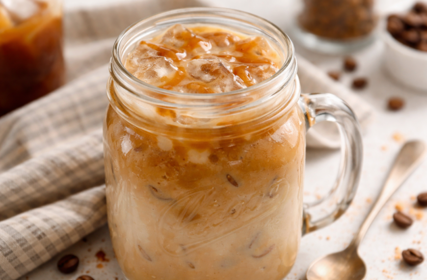 Skip the coffee shop line, and make a barista-style iced caramel&hellip;
