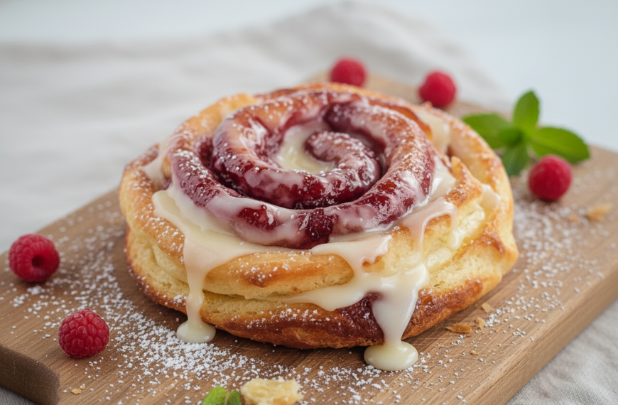 Sugar Raspberry Danish Bun – skilledcooks