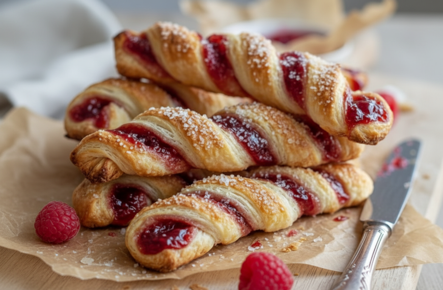 Golden Flaky Berry Puff Pastry Twists with Sweet Glaze – Lone&hellip;