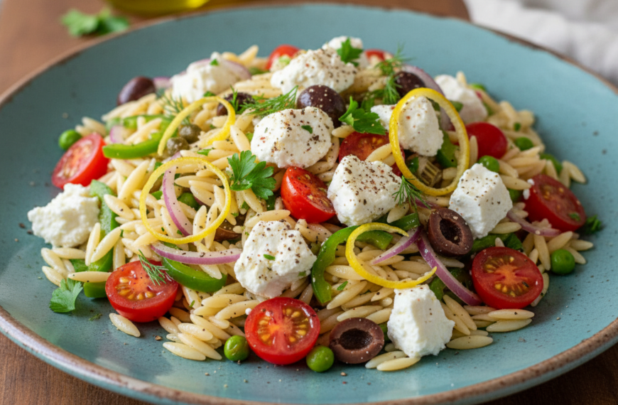 My Favorite Mediterranean Orzo Salad with Feta