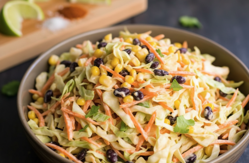 My Favorite Zesty Mexican Street Corn Slaw