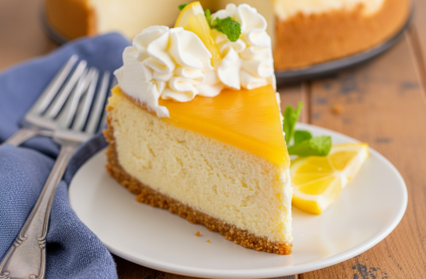 Best & Easy Lemon Cheesecake Recipe