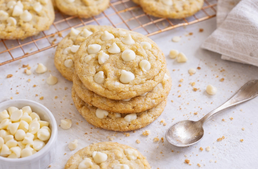 The secret to soft, chewy cookies, with creamy white chocolate chips&hellip;