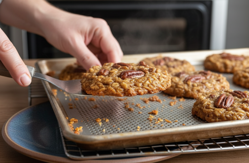 Bakery-Style Pecan Pie Oatmeal Cookies