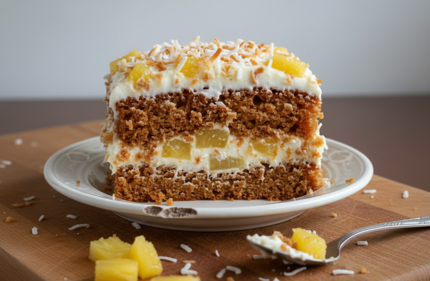Hawaiian Carrot Pineapple Cake