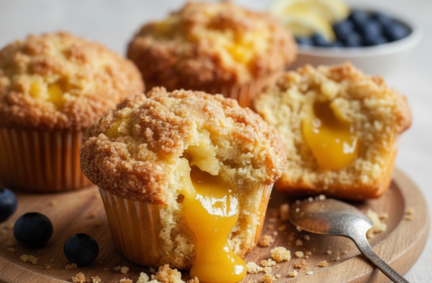 Homemade Peach Cobbler Muffins