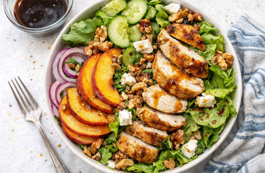 Sweet, savory, and perfect for a picnic, this roasted peach chicken&hellip;