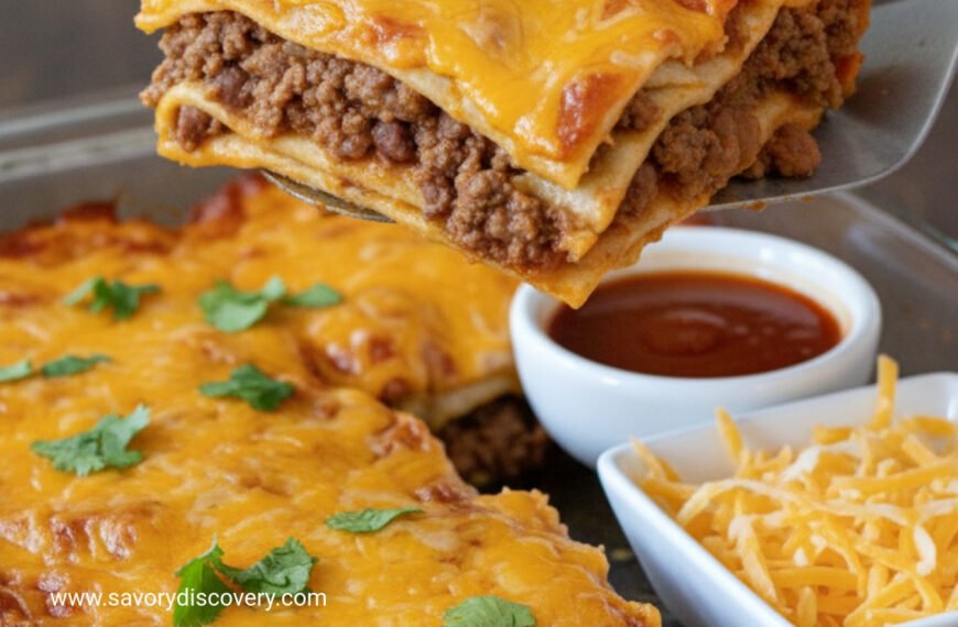 Easy Beef and Bean Enchiladas