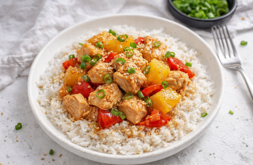 Tender chicken in a sweet pineapple sauce, a tropical weeknight dinner&hellip;