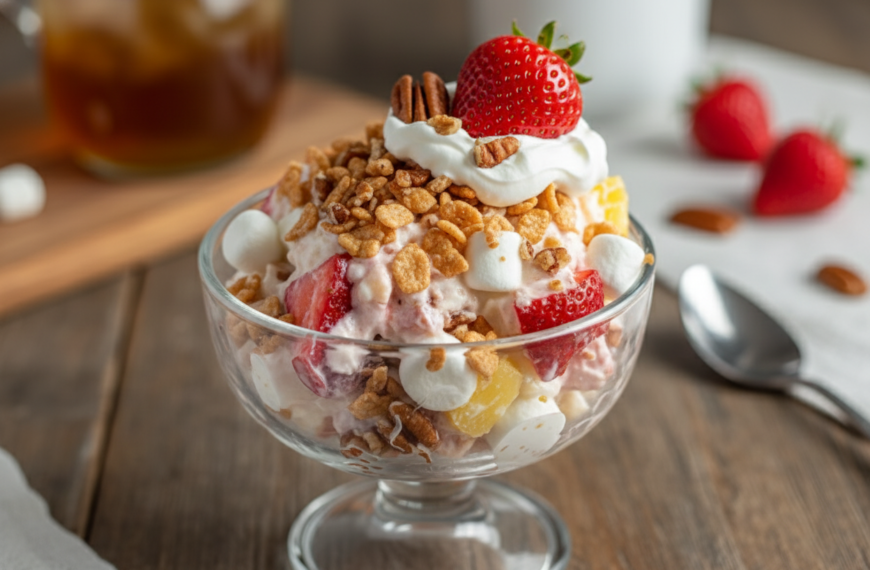 Strawberry Crackle Salad is a delightful summer treat. – recipesbyadam.com