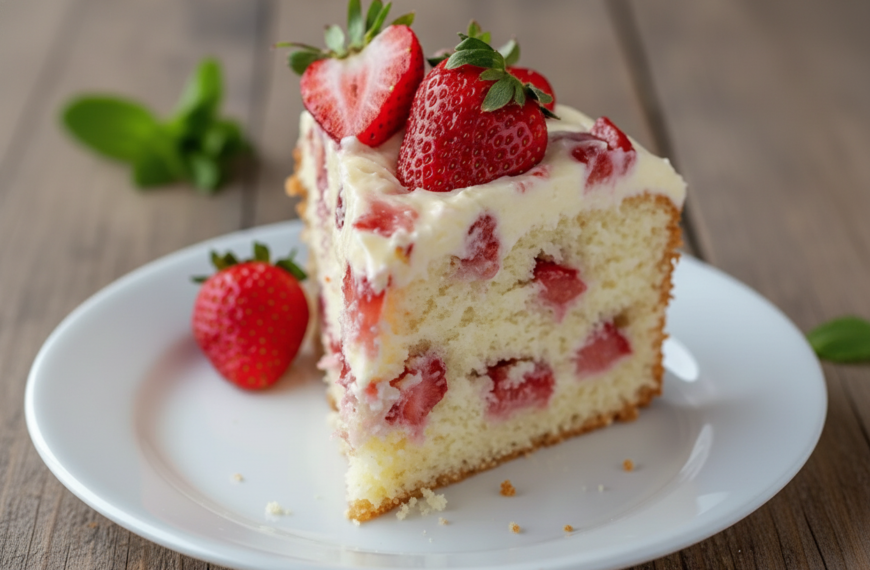 Delicious strawberry shortcake with fresh strawberries and whipped cream. Perfect dessert for any oc.