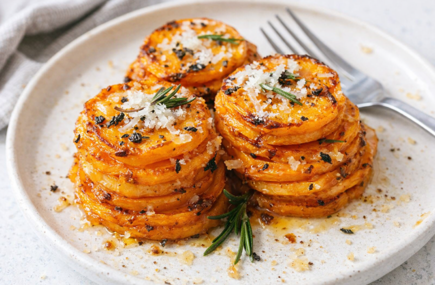 Impress your holiday guests with these elegant sweet potato stacks, infused&hellip;