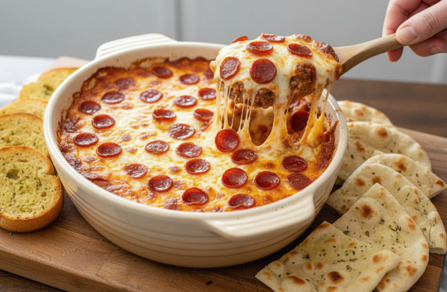 Easy Cheesy Pizza Dip Recipe for the Slow Cooker