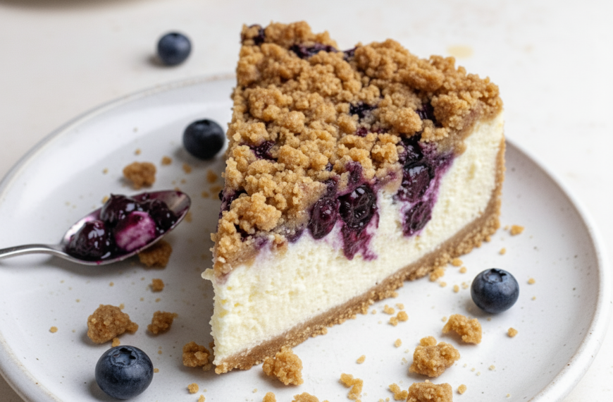 Blueberry Crumble Cheesecake – Julie Marie Eats