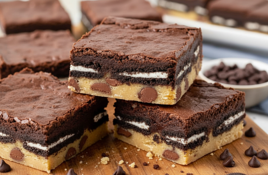 Cookie Dough Oreo Brownies