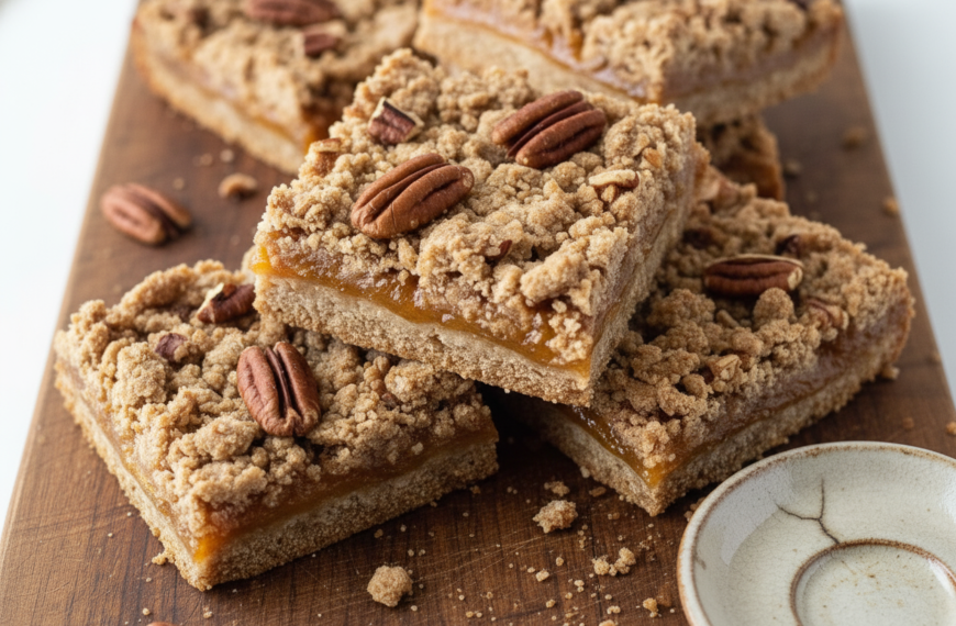Brown Butter Peach Bars