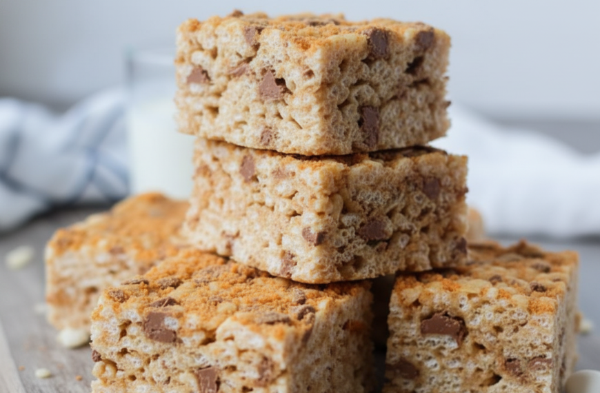 Butterfinger Rice Krispies Treats