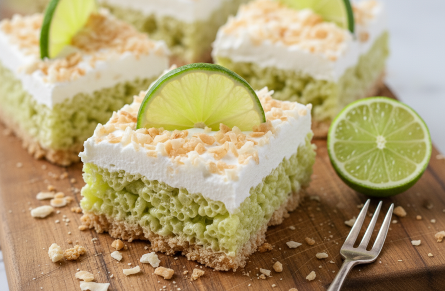 Key Lime Pie Rice Krispie Treats – skilledcooks