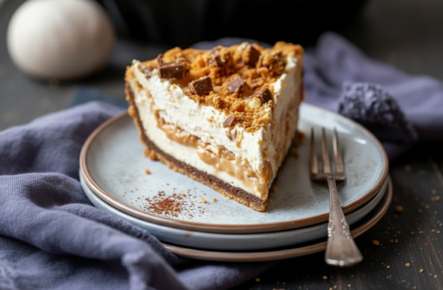 Butterfinger Pie with Peanut Butter