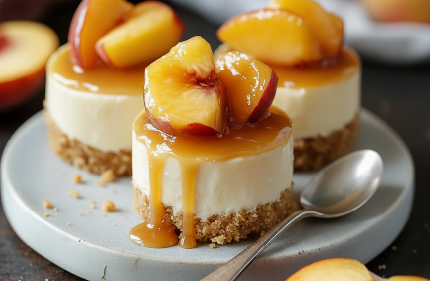 Peach Cobbler Mini Cheesecakes Recipe – Family Dish Recipes