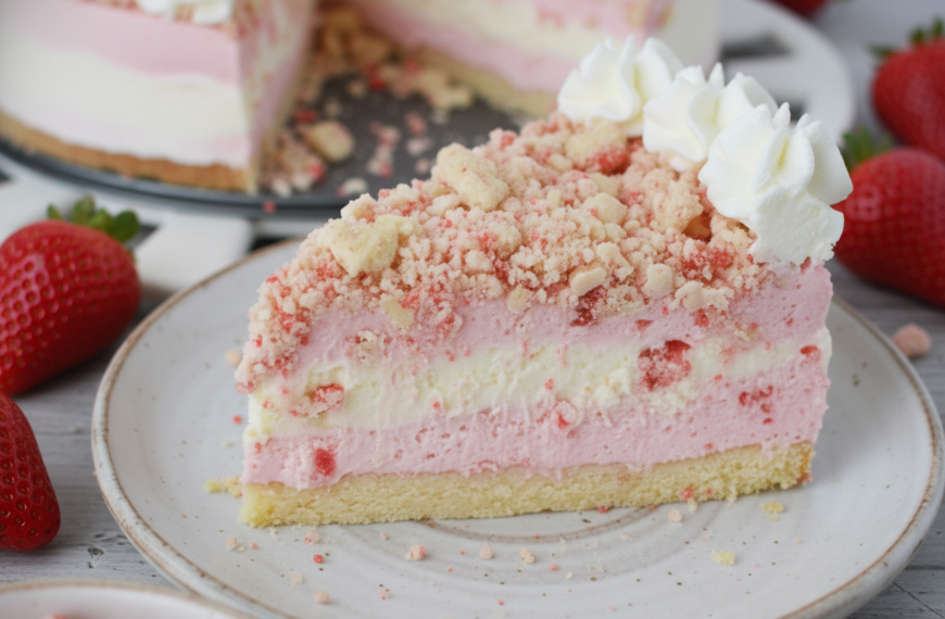 Strawberry Crunch Cheesecake Recipe