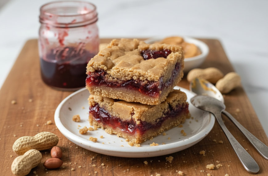 Peanut Butter and Jelly Bars