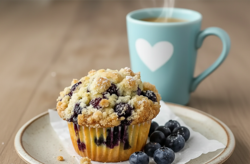 Juicy Blueberry Cream Cheese Muffins