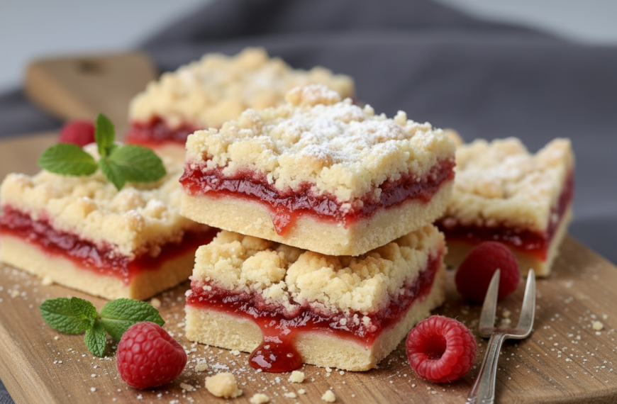 Jam Shortbread Bars