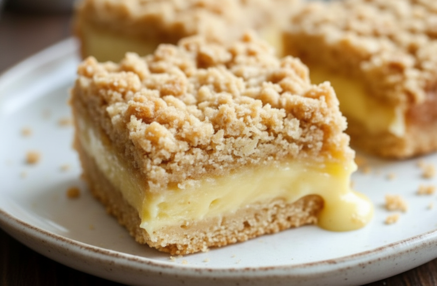 Lemon Oatmeal Crumble Bars