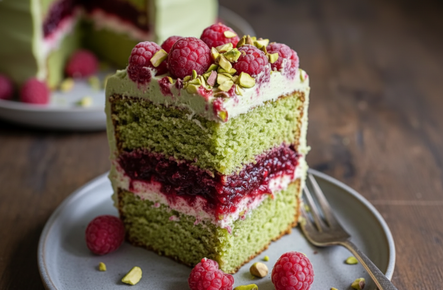 Pistachio Raspberry Cake: The Perfect Spring Delight