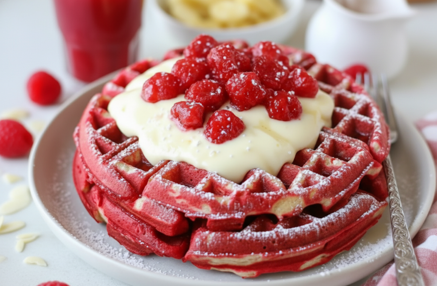 Red Velvet Waffles – Mash and Mix