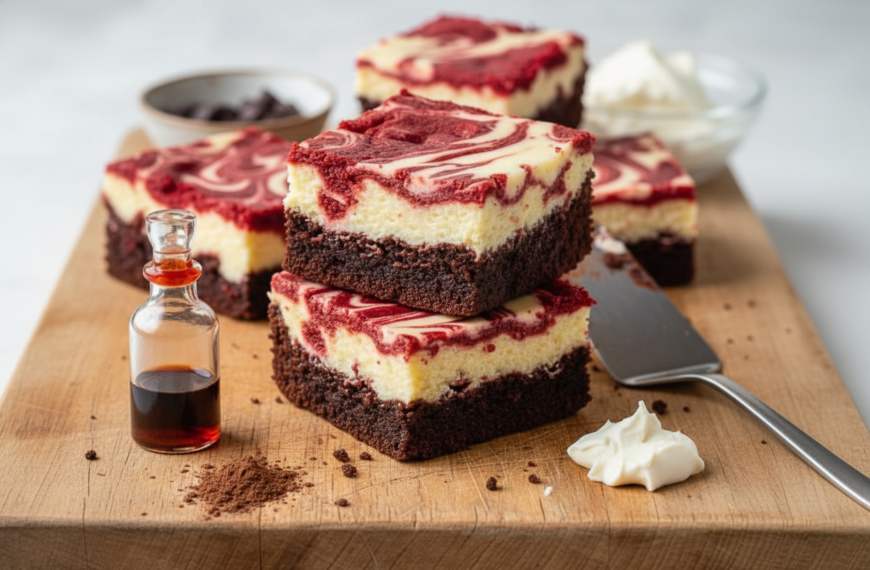 Decadent Red Velvet Cheesecake Brownies