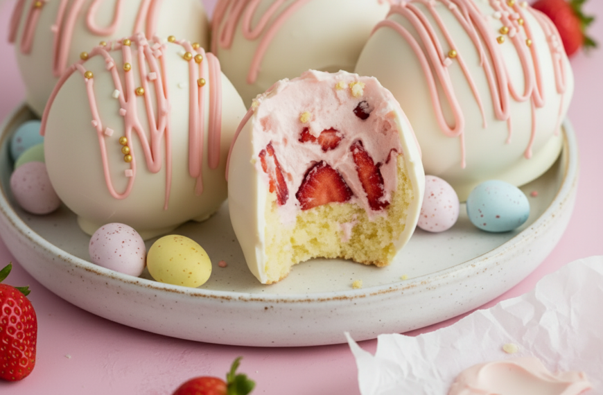 Strawberry Shortcake Easter Egg Bombs Easy Spring Treat