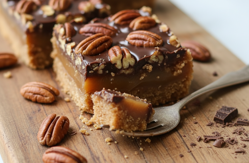 Easy Turtle Bars: Irresistible Chocolate Caramel Delights