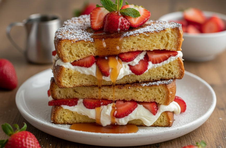 Strawberry Cheesecake Stuffed French Toast – Irresistibly Delicious!