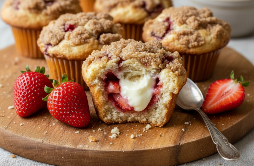 Strawberry Cream Cheese Muffins – Crisp Tastes