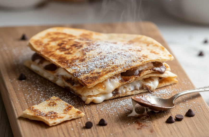 Homemade Blackstone S’mores Quesadilla – theamazingfood