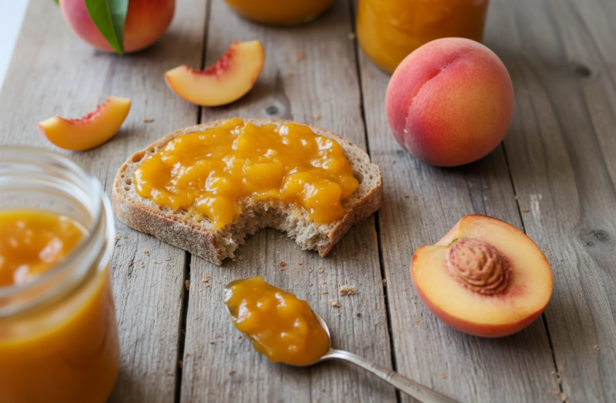 Easy Low Sugar Peach Jam Without Pectin (Canning or Freezer)