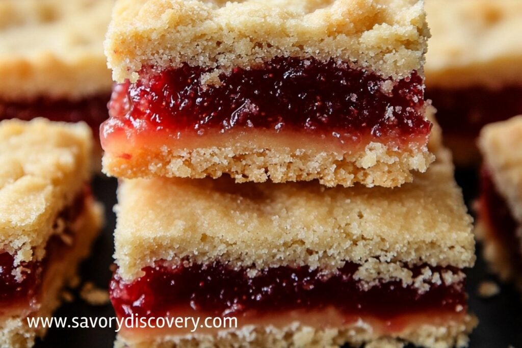 Jam Shortbread Bars