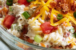 Chicken Bacon Ranch Pasta Salad